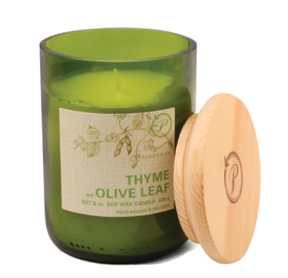 Thyme Olive Leaf Eco Green Candle 8oz.