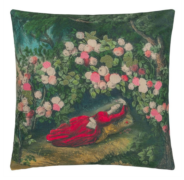 Bower of Roses Forest Decorative Pillow JDC