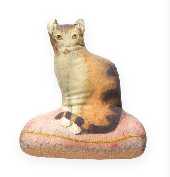 John Derian Cat on a Cushion Pillow DSF