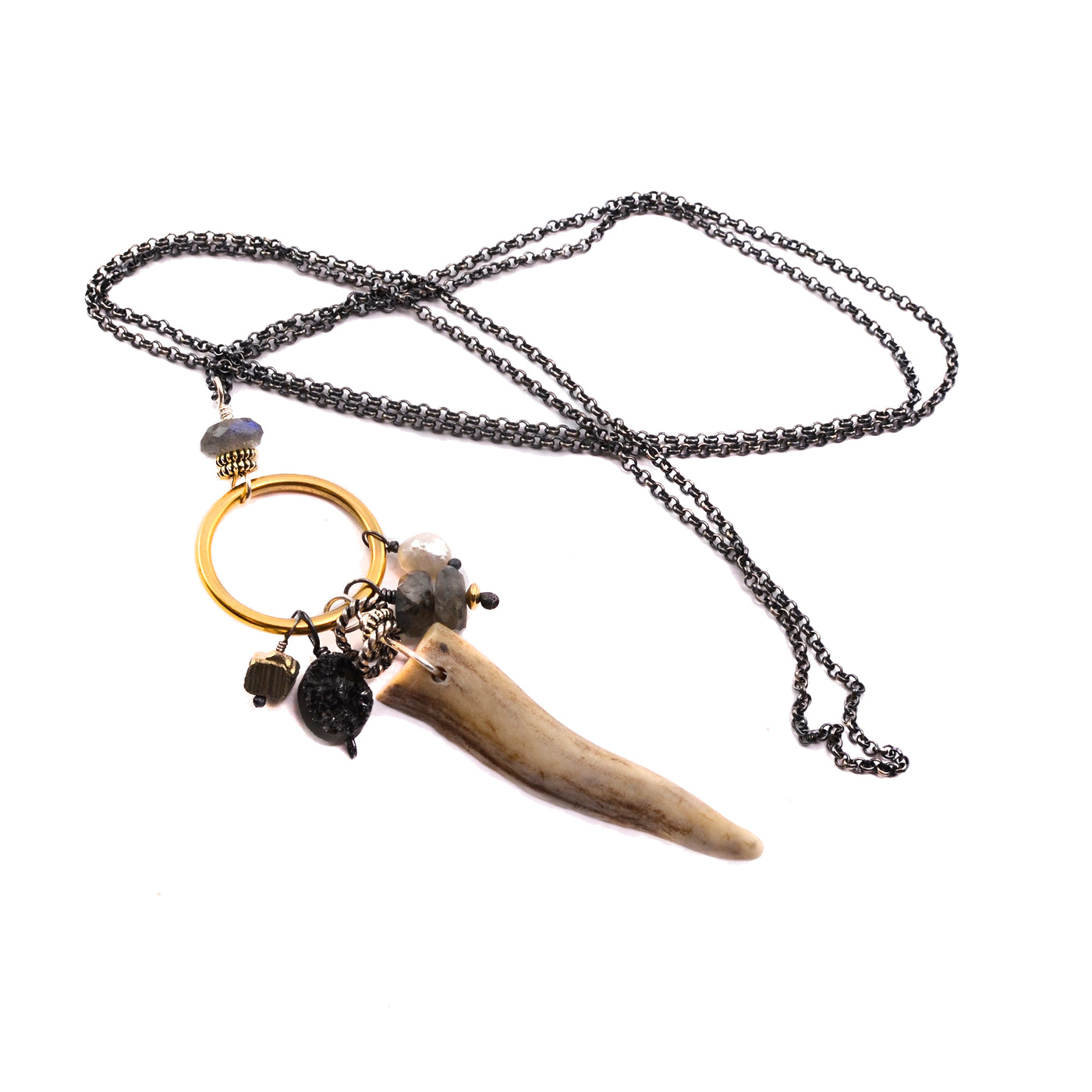 Antler & Stone Necklace