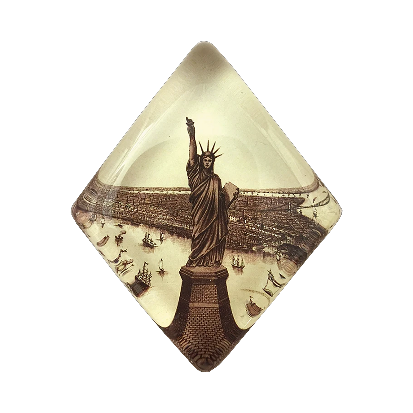 NYC Lady Liberty Diamond Charm Paperweight